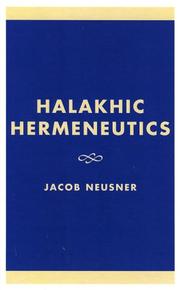 Halakhic hermeneutics