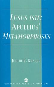 Cover of: Lusus iste: Apuleius' Metamorphoses