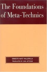 Cover of: The Foundations of Meta-Technics