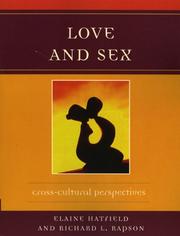 Love and sex : cross-cultural perspectives