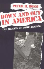 Cover of: Down and Out in America: The Origins of Homelessness