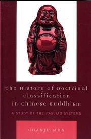 Cover of: The History of Doctrinal Classification in Chinese Buddhism: A Study of the Panjiao System