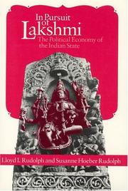 Cover of: In pursuit of Lakshmi by Lloyd I. Rudolph