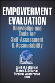 Empowerment evaluation : knowledge and tools for self-assessment and accountability