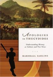 Apologies to Thucydides by Marshall David Sahlins