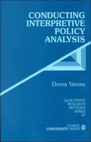 Conducting interpretive policy analysis