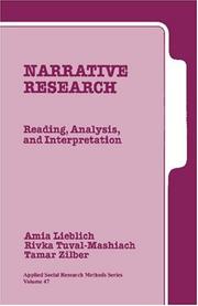 Narrative research : reading, analysis and interpretation