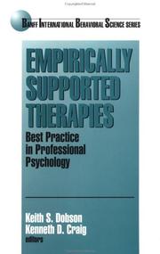 Empirically supported therapies : best practice in professional psychology