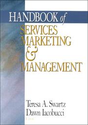 Handbook of services marketing & management : Teresa A.Swartz and Dawn Iacobucci, editors