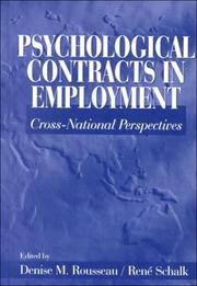 Psychological contracts in employment : cross-national perspectives