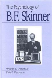 Cover of: The Psychology of B.F. Skinner