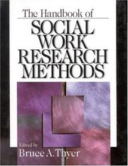 Cover of: The handbook of social work research methods