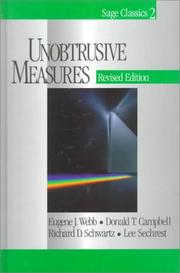 Cover of: Unobtrusive measures