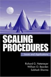 Scaling procedures : issues and applications