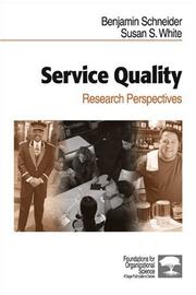 Service quality : research perspectives