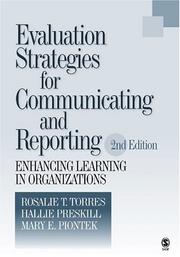 Evaluation strategies for communicating and reporting : enhancing learning in organizations