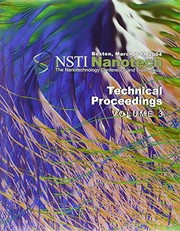 Cover of: Technical Proceedings of the 2004 NSTI Nanotechnology Conference and Trade Show, Volume 3