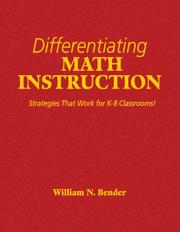 Cover of: Differentiating Math Instruction: Strategies That Work for K-8 Classrooms!