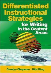 Cover of: Differentiated Instructional Strategies for Writing in the Content Areas