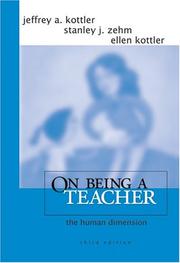 Cover of: On Being a Teacher: The Human Dimension