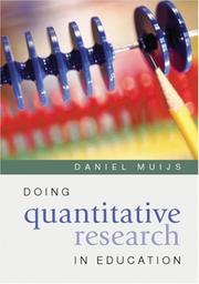 Doing Quantitative Research in Education by Daniel Muijs
