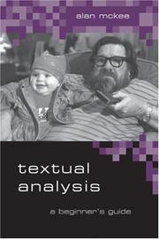 Cover of: Textual analysis: a beginner's guide