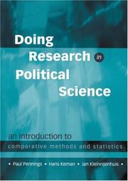 Cover of: Doing research in political science: an introduction to comparative methods and statistics