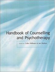 Handbook of counselling and psychotherapy