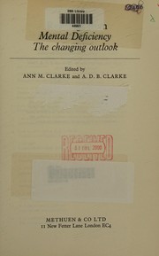 Cover of: Readings from Mental deficiency: the changing outlook