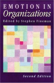 Cover of: Emotion in organizations by edited by Stephen Fineman.