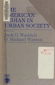 Cover of: The American Indian in urban society