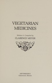 Cover of: Vegetarian medicines