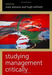Cover of: Studying Management Critically