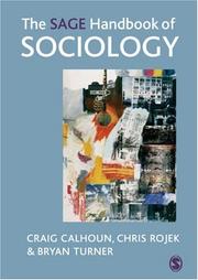 Cover of: The Sage handbook of sociology