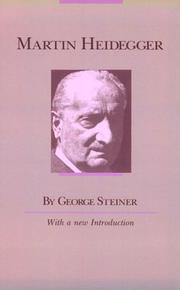 Cover of: Martin Heidegger
