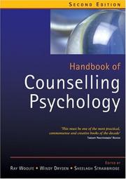 Cover of: Handbook of Counselling Psychology