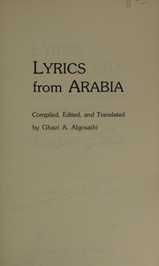 Cover of: Lyrics from Arabia