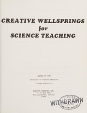 Cover of: Creative wellsprings for science teaching by Alfred DeVito