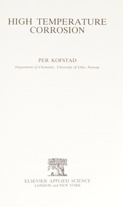 High temperature corrosion by Per Kofstad