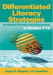 Differentiated literacy strategies for student growth and achievement in grades 7-12