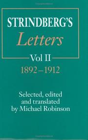 Cover of: Strindberg's letters