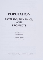 Cover of: Population--patterns, dynamics, and prospects