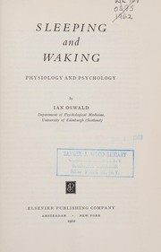 Cover of: Sleeping and waking: physiology and psychology.