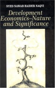 Cover of: Development Economics: Nature and Significance