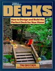 Cover of: Decks (American Woodworker) by Tim Snyder