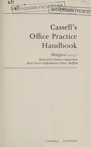 Cover of: Cassell's Office Practice Handbook