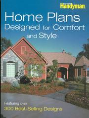 Cover of: Family Handyman Home Plans Designed for Comfort and Style (Family Handyman)