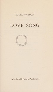 Cover of: Love song