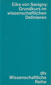 Cover of: Grundkurs im wissenschaftlichen Definieren