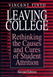 Leaving college by Vincent Tinto